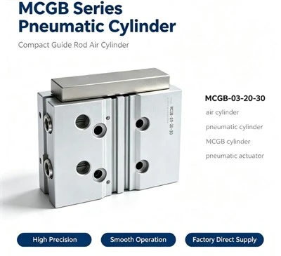 MCGB-03-12-75 Mini cilindro pneumático de guia dupla